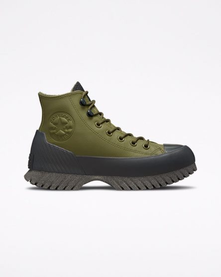 Men's Converse Chuck Taylor All Star Lugged 2.0 Counter Climate High Top Boots Olive / Grey / Black | AU 8C451B